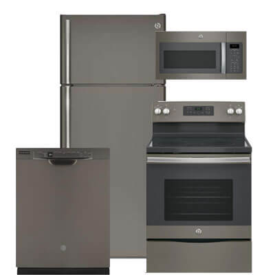 Ge 4 Pc Pkg 118091 E 17 5 Cu Ft Refrigerator Electric Range Microwave Dishwasher Ge 4 Pc Pkg 118091 E 17 5 Cu Ft Refrigerator Electric Range Microwave Dishwasher